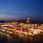 Marrakech Djemma el Fna tour - experience the square at night and eat in one of the food stalls